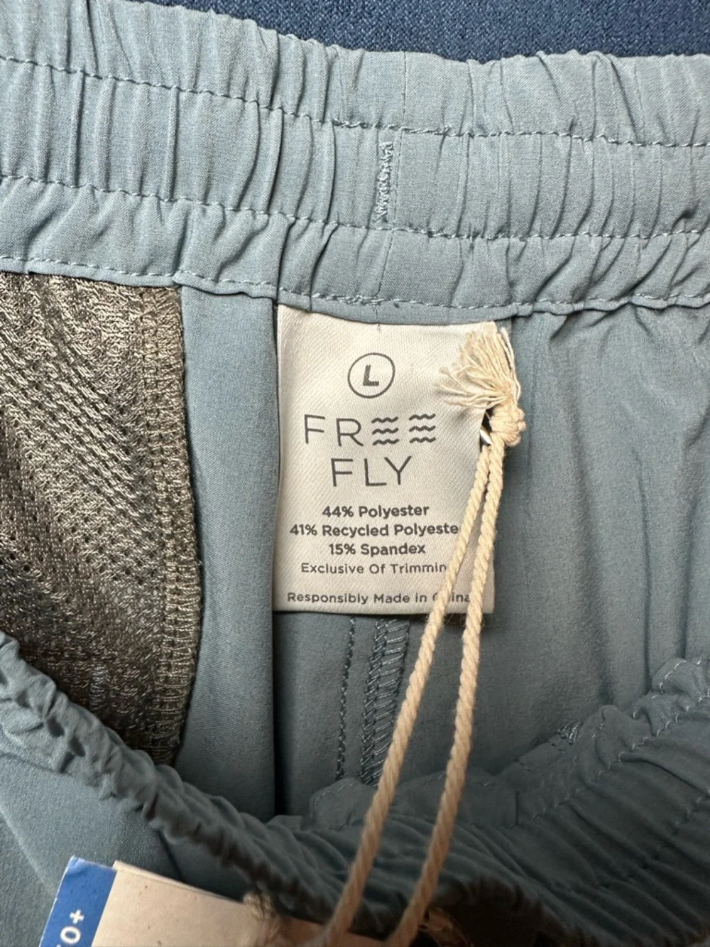 Free Fly Mens Andros Trunks size Large in Pacific Blue. NEW